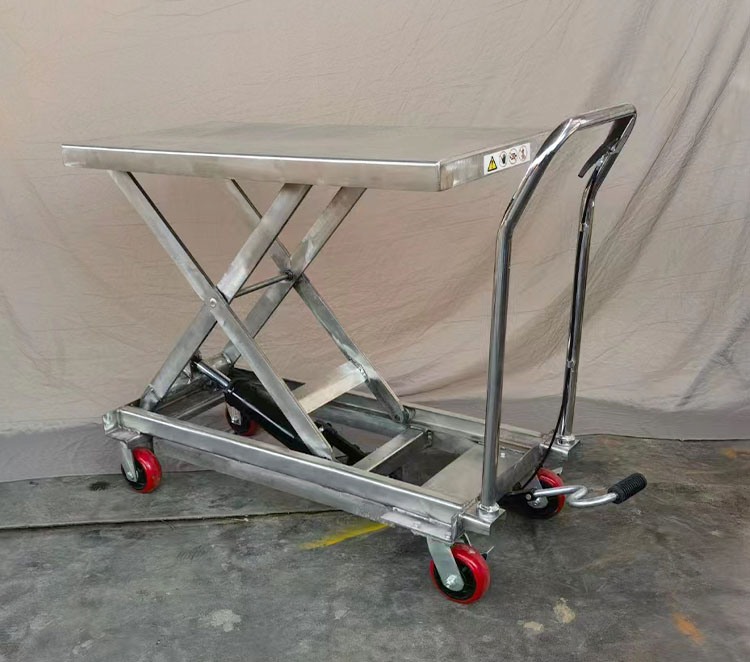 Stainless Steel Hydraulic Lifting Platform Trucks