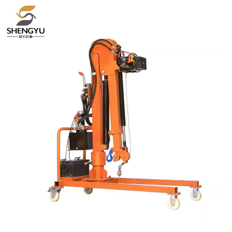 Mobilny dźwig samochodowy z napędem elektrycznym i hydraulicznym